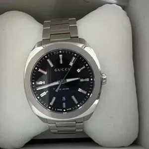 Brand new authentic gucci watch.  With tags GUCCI Interlocking G Automatic Black PVD 41MM Men main image 3